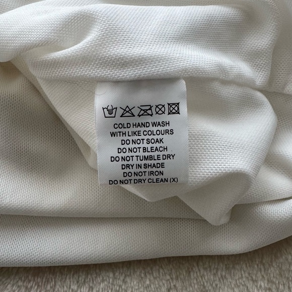 Meshki Josie Off Shoulder Mesh Maxi Dress Small in Ivory Wedding Bridal - Picture 9 of 13